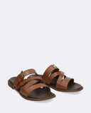 Sandali bassi in pelle