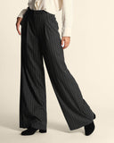 Pantaloni ampi gessati