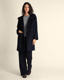 Cappotto in lana con cappuccio