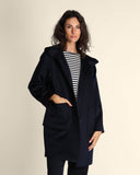 Cappotto in lana con cappuccio