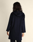 Cappotto in lana con cappuccio