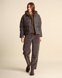 Piumino in taffetà con cappuccio