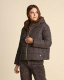 Piumino in taffetà con cappuccio