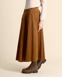 Gonna effetto camoscio