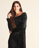 Abito in jeresy di velluto