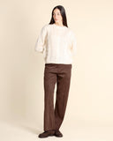 Pantaloni effeto camoscio