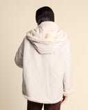 Giaccone con cappuccio reversibile