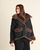 Giaccone con cappuccio reversibile