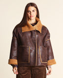 Giaccone in eco montone reversibile