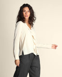 Blusa con ruches in crepe