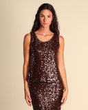 Top con paillettes