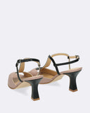 Scarpe open toe in pelle