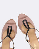 Scarpe open toe in pelle