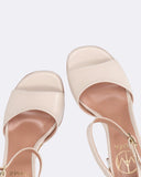 SAndali con tacco in pelle