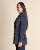 Giacca doppiopetto in velluto a coste