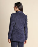 Giacca doppiopetto in velluto a coste