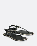 Sandali bassi in pelle