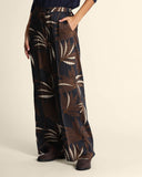 Pantaloni ampi in twill