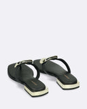 Sandali bassi in pelle