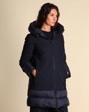 Piumino con cappuccio