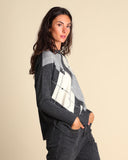 Maglia ad intarsio in lana e cashmere