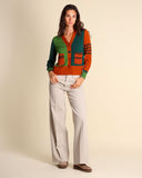 Cardigan in lana merinos