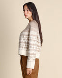 Maglia jacquard con paillettes