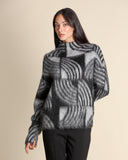 Maglia jacquard in misto mohair