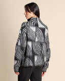 Maglia jacquard in misto mohair