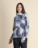 Maglia jacquard in misto mohair