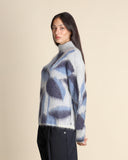 Maglia jacquard in misto mohair